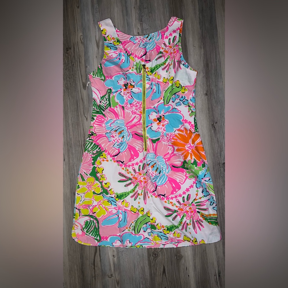 LILLY PULITZER |Target Nosey Posey Floral Shift Dress Sleeveless Size 8 - Picture 4 of 9